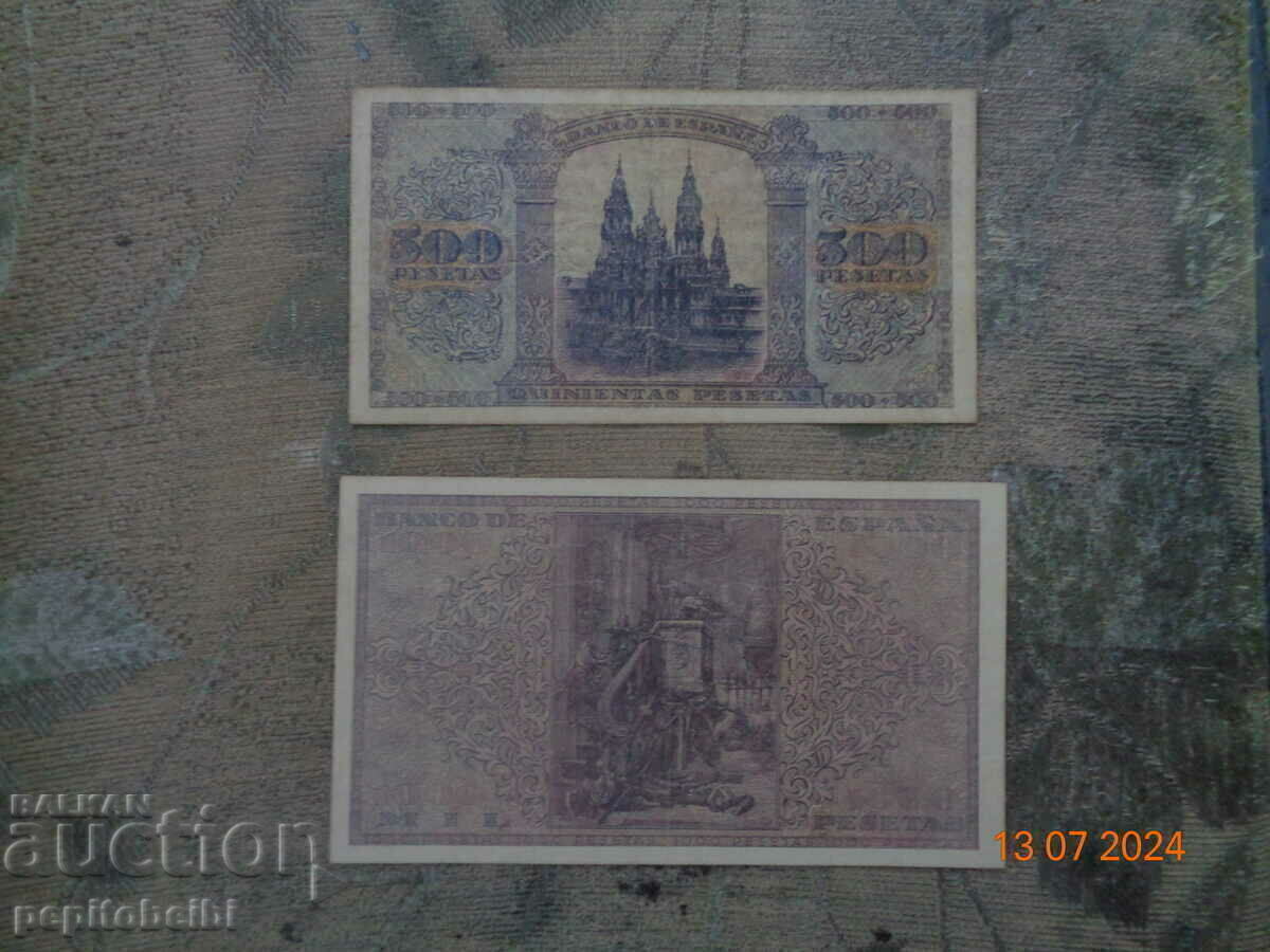 Livrarea Spania rar - 1938 1000 pesetas - bancnota este o copie