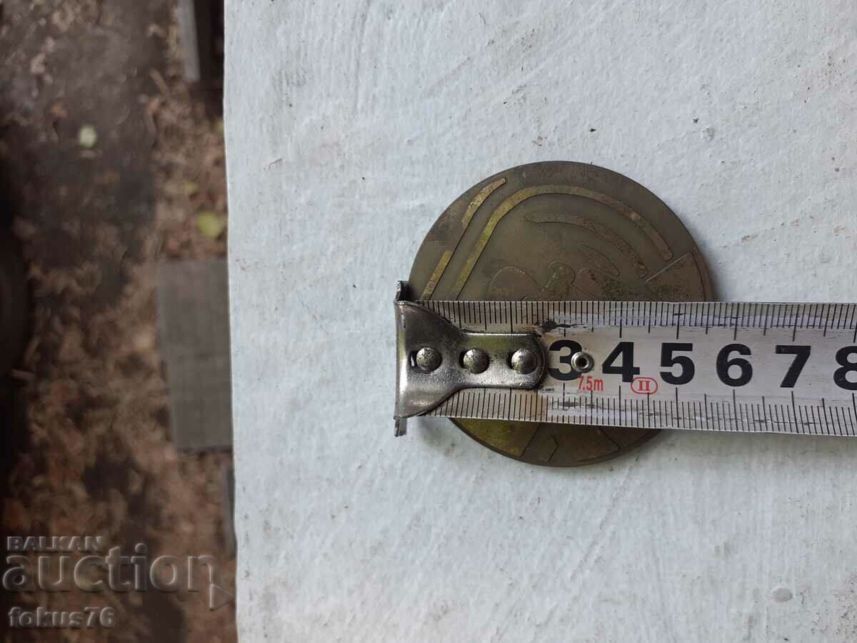 Delivery of Old bronze plaque For high sporting achievements Delivery of Old bronze plaque For high sporting achievements