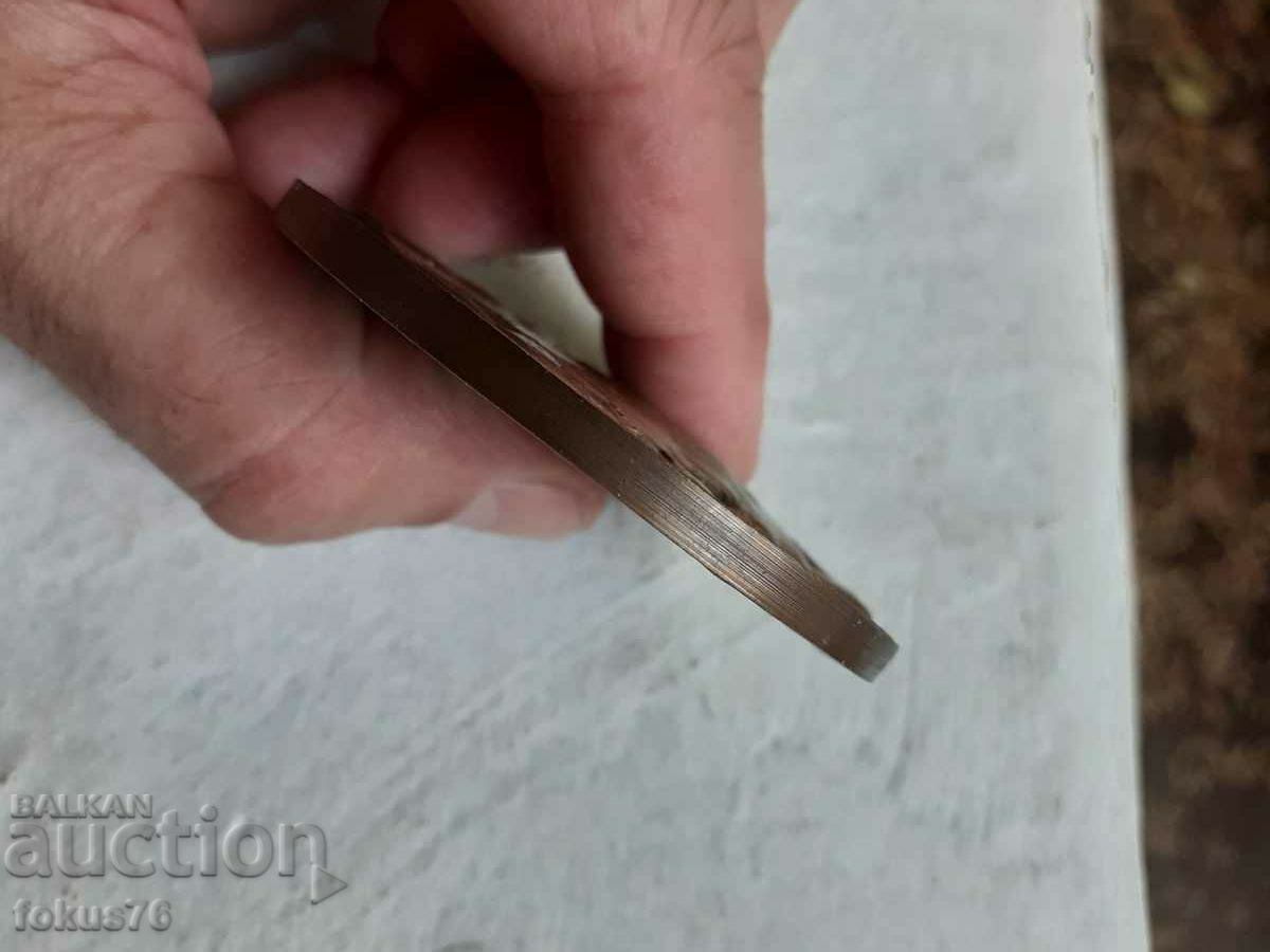 Old Russian De Balzac Bronze Plaque - 5 Old Russian De Balzac Bronze Plaque - 5