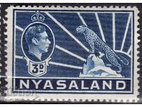 GB/Nyasland-1938-Regular KG VI+Colonial Crest Leopard,MLH