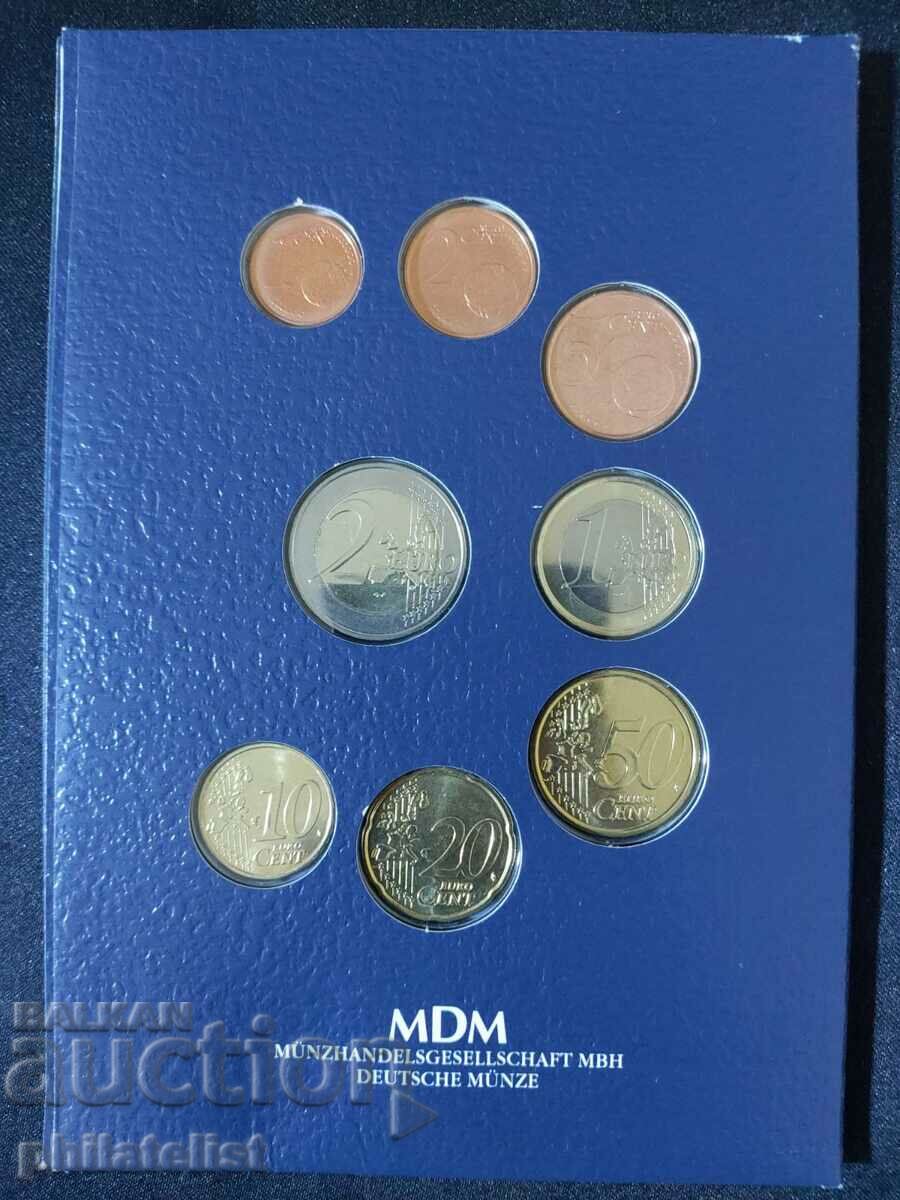 Auction Belgium 1999 - 2000 - Euro set series from 1 cent to 2 euros Auction Belgium 1999 - 2000 - Euro set series from 1 cent to 2 euros