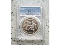 10 лева 1982 Футболисти PR 67 DCAM PCGS