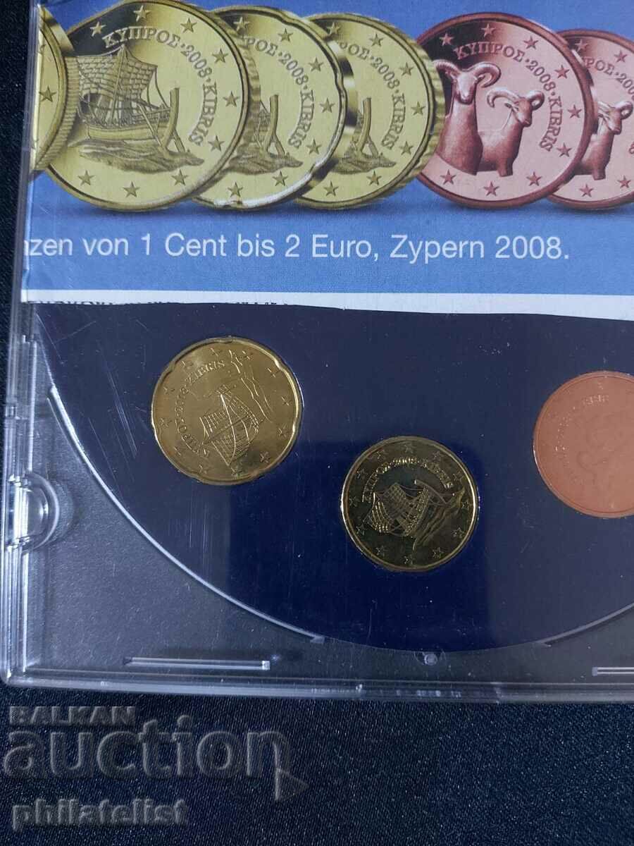 Cyprus 2008 - Euro Set series from 1 cent to 2 euros, 8 coins with price 24.00 BGN | € 12.27 Cyprus 2008 - Euro Set series from 1 cent to 2 euros, 8 coins with price 24.00 BGN | € 12.27
