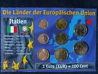 Italia 2002-2010 - Seria de set euro de la 1 cent la 2 euro UNC