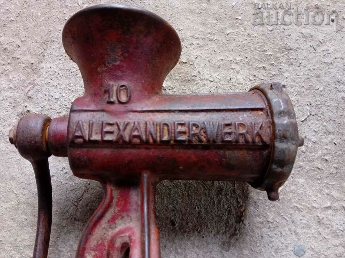 Vintage επιτραπέζια γραφομηχανή από χυτοσίδηρο Alexanderwerk με τιμή 51.00 BGN | € 26.08 Vintage επιτραπέζια γραφομηχανή από χυτοσίδηρο Alexanderwerk με τιμή 51.00 BGN | € 26.08