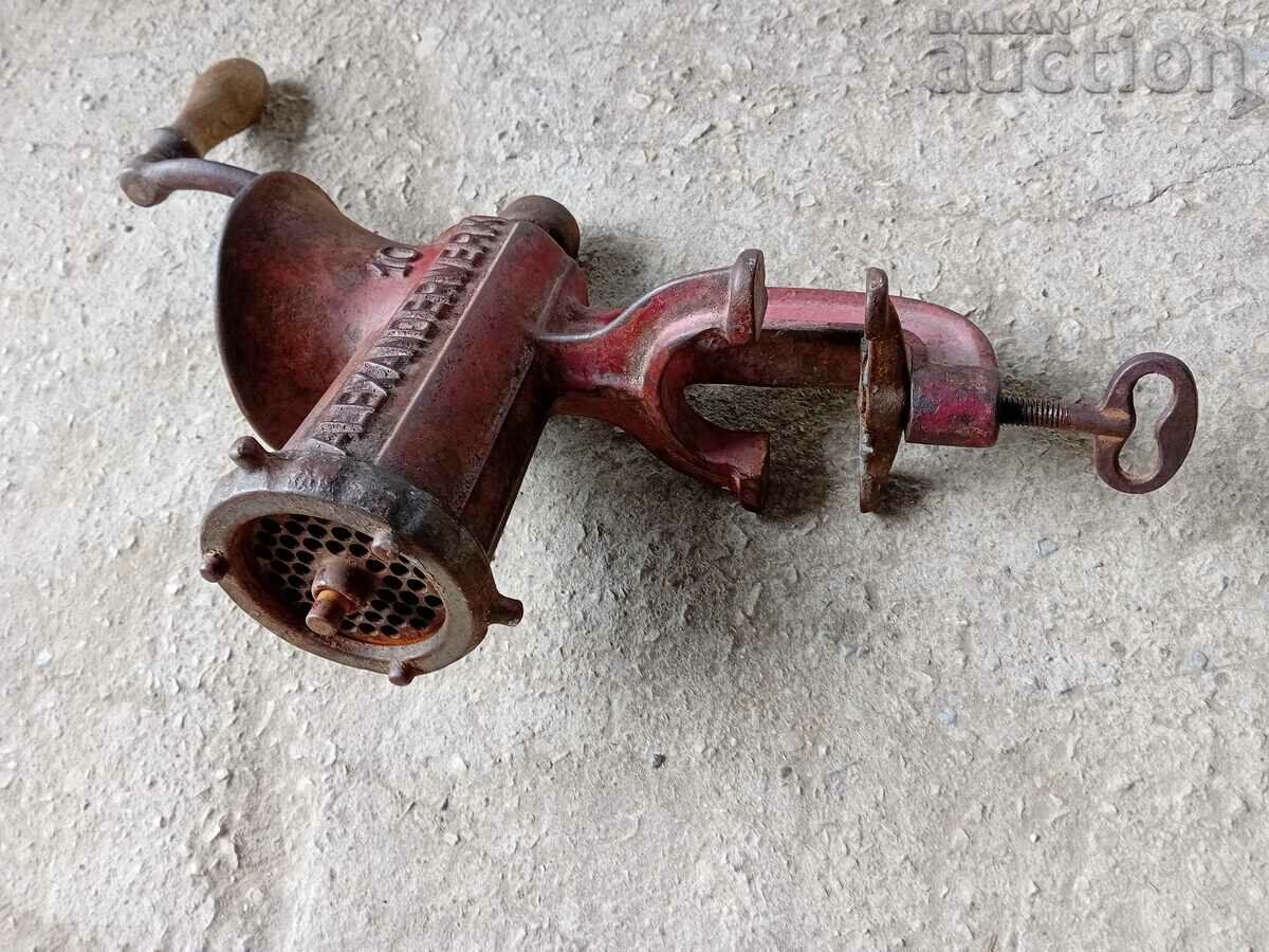 Vintage επιτραπέζια γραφομηχανή από χυτοσίδηρο Alexanderwerk - 5 Vintage επιτραπέζια γραφομηχανή από χυτοσίδηρο Alexanderwerk - 5