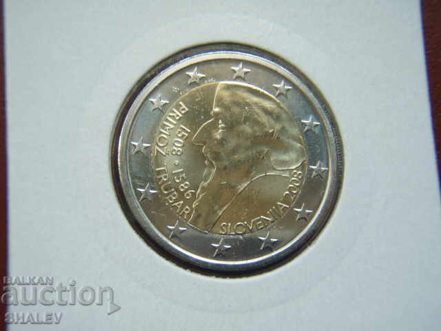 Livrarea 2 euro 2008 Slovenia "Trubar" - Unc (2 euro)