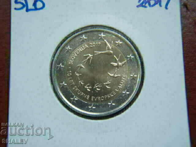 2 euro 2017 Slovenia "EU" - Unc (2 euro) with price 9.89 BGN | € 5.06