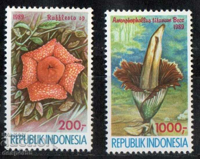 1989. Indonesia. Flowers.