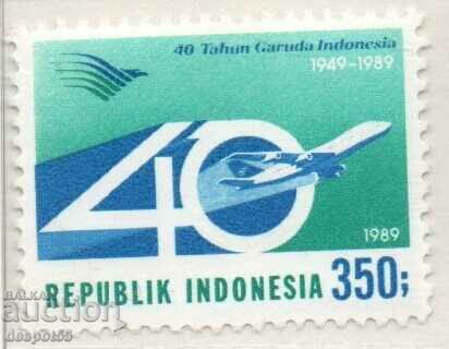 1989. Индонезия. 40-та годишнина на авиокомпания Garuda.