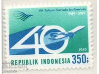 1989. Индонезия. 40-та годишнина на авиокомпания Garuda.