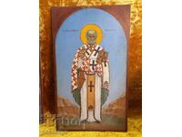 Icon big old St. Nikolay PAINTED