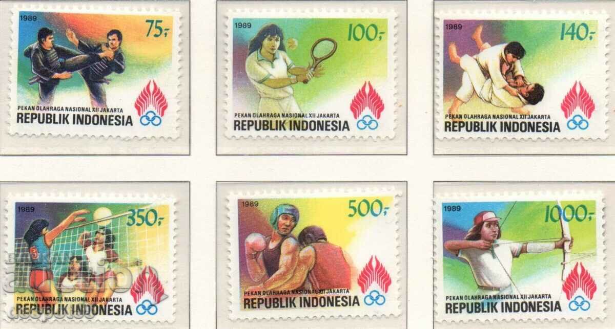 1989. Indonezia. Al 12-lea Joc Național, Jakarta.