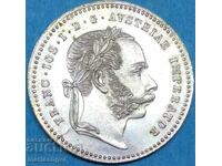 20 Kreuzer 1870 Austro-Ungaria Franz Joseph Silver
