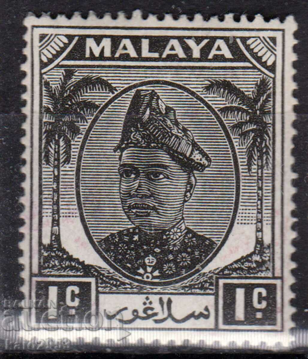 GB/MalayaSelangor-1949-Ιδιώτης σουλτάνος Hisamuddin Alam Shah,MLH