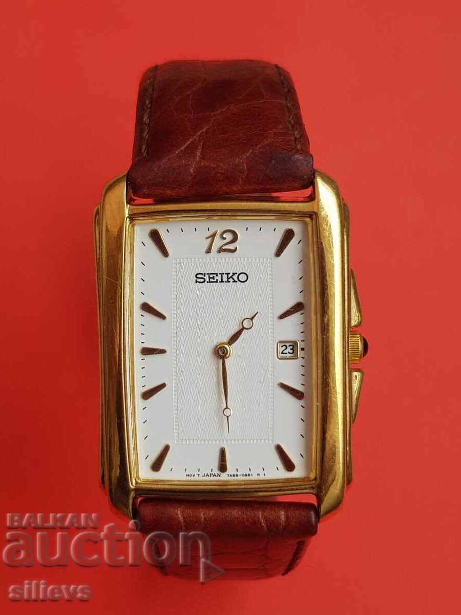 Seiko collector's watch, gold-plated.