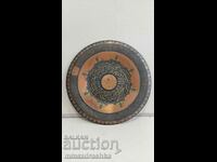Arabic copper wall plate