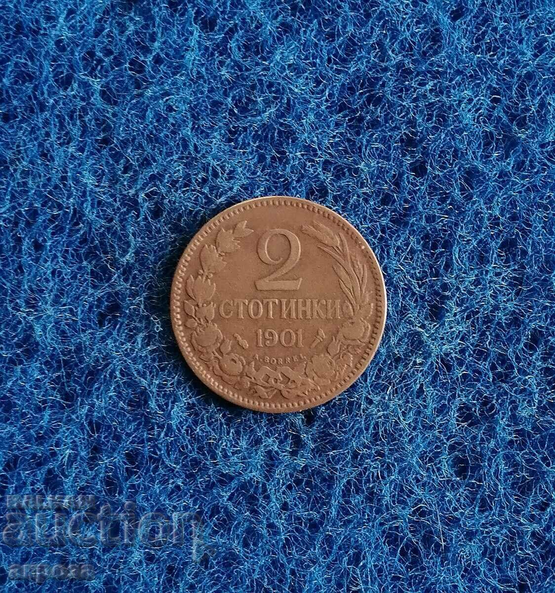 2 cents 1901