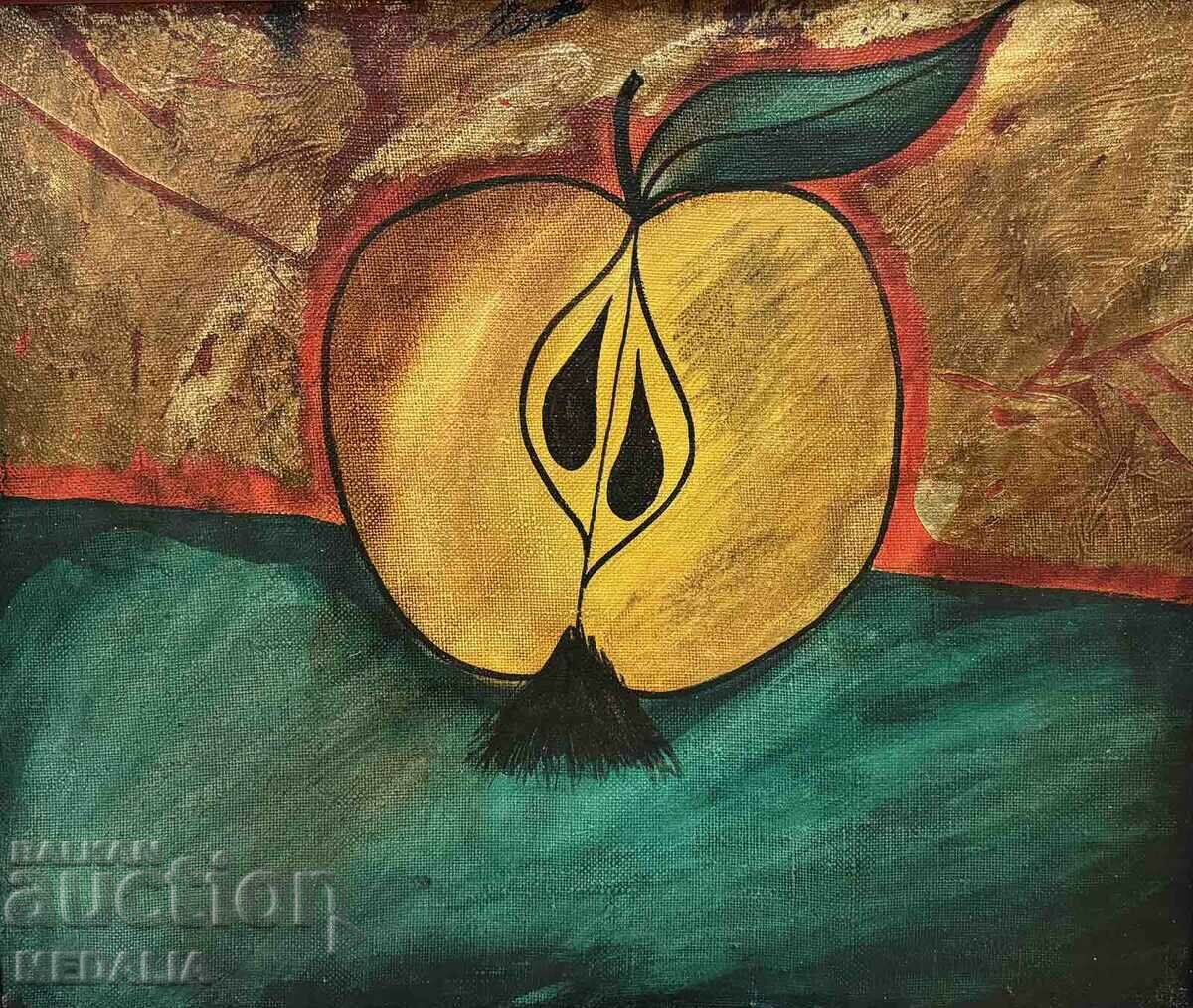 Максим Бояджиев-“Забраненият плод”-маслени бои с цена 2000.00 лв. | € 1022.58 Максим Бояджиев-“Забраненият плод”-маслени бои с цена 2000.00 лв. | € 1022.58