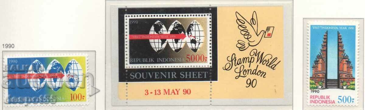1990. Indonezia. An pentru a vizita Indonezia.