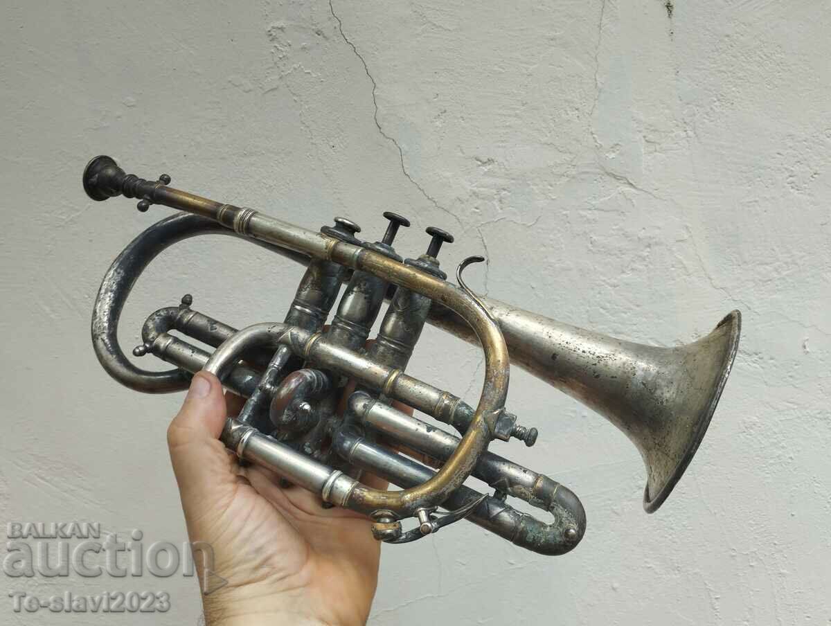 Old wind musical instrument