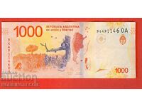 ARGENTINA ARGENTINA 1000 Peso issue issue 2022 letter OA