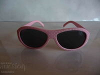 Children's sunglasses pink with white dots small sun sea