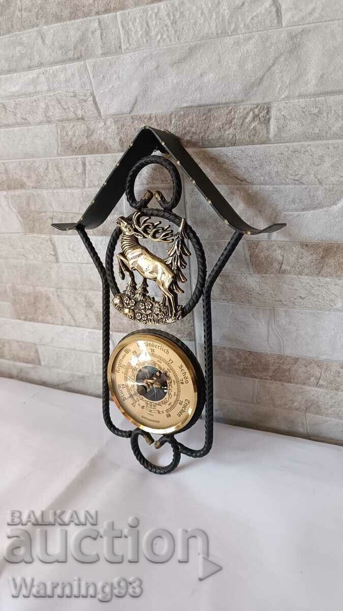 Аукцион Стар метален немски барометър - 1970" година - Антика Аукцион Стар метален немски барометър - 1970" година - Антика