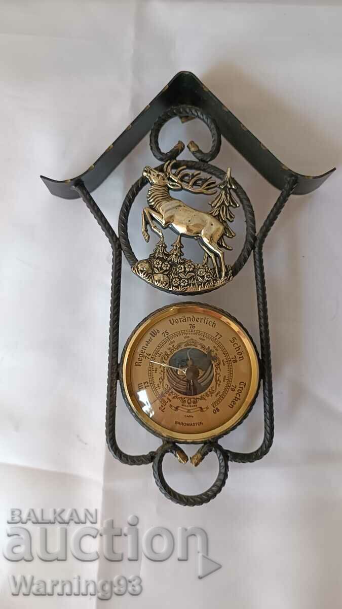 Livrarea Barometru german vechi din metal - 1970" an - Antic