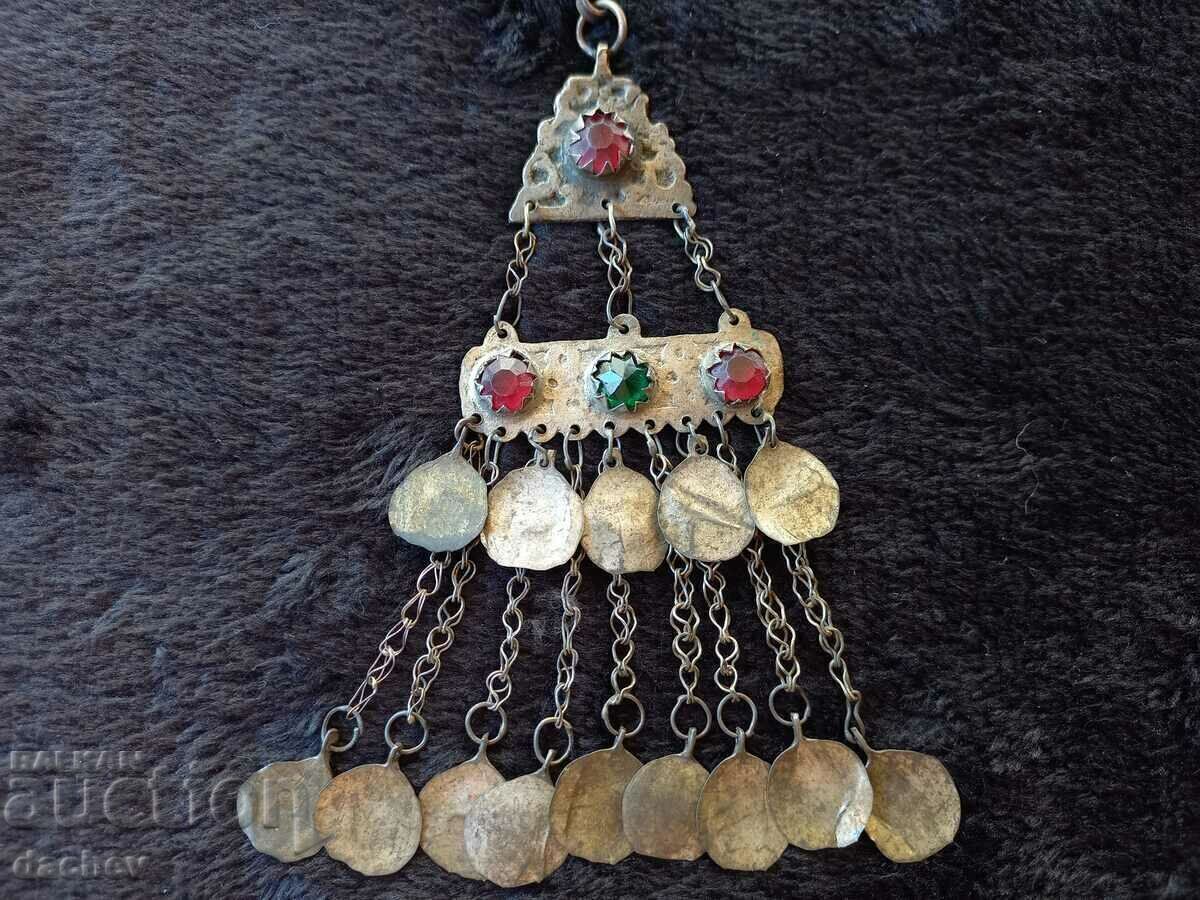 Стара Сребърна Възрожденска трепка бодка накит носия 19 Век - 5 Стара Сребърна Възрожденска трепка бодка накит носия 19 Век - 5