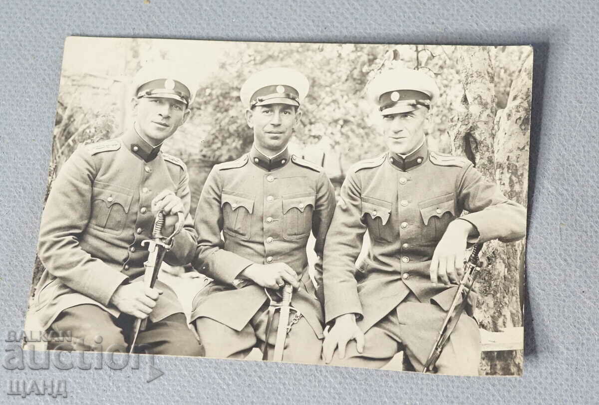 ПСВ  Военна снимка офицери униформа пагон сабя