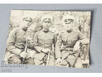 ПСВ  Военна снимка офицери униформа пагон сабя