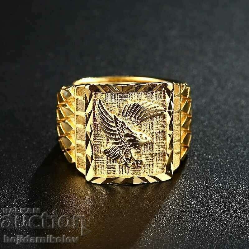 Delivery of New, massive Eagle men's ring. Stamp 999 Delivery of New, massive Eagle men's ring. Stamp 999