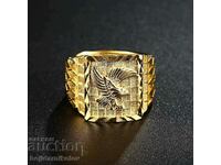 New, massive Eagle men's ring. Stamp 999