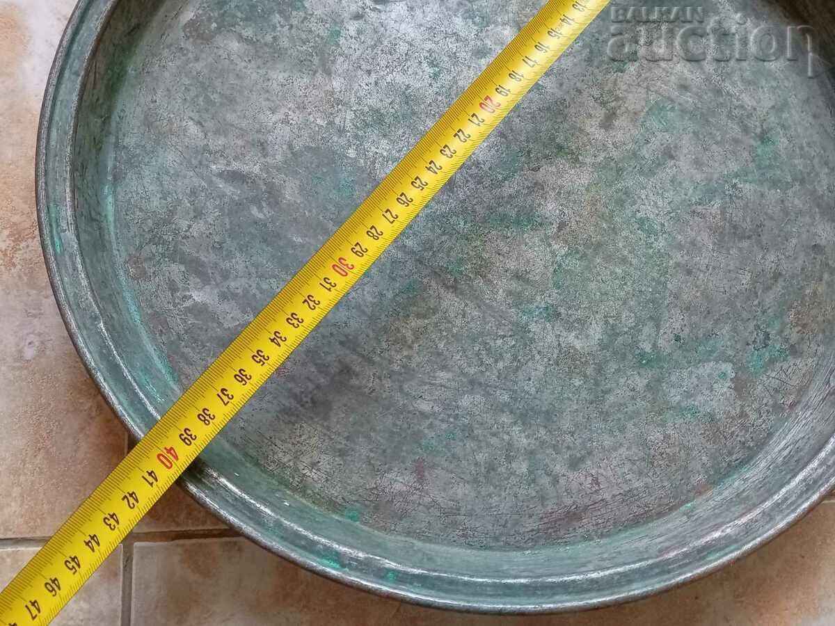 Аукцион голяма възрожденска тава синия, бакър, тепсия, меден съд Аукцион голяма възрожденска тава синия, бакър, тепсия, меден съд