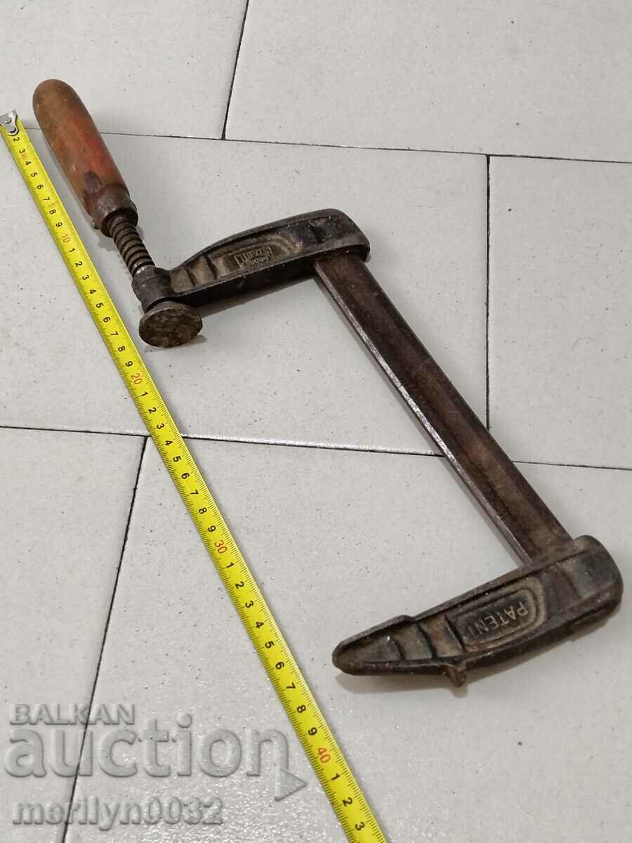 Old carpenter's vice, vise, wooden - 5 Old carpenter's vice, vise, wooden - 5