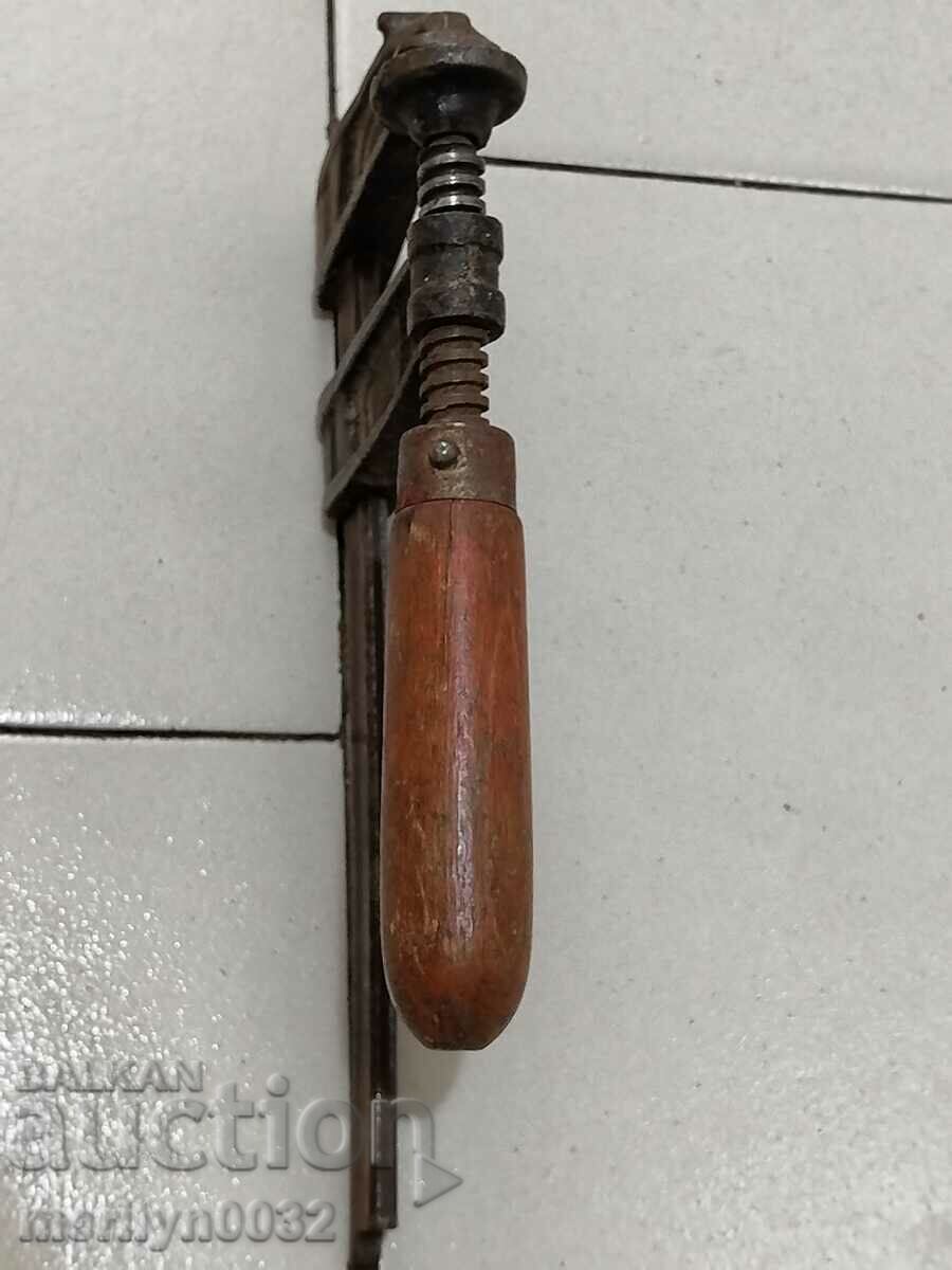 Old carpenter's vice, vise, wooden - 6 Old carpenter's vice, vise, wooden - 6