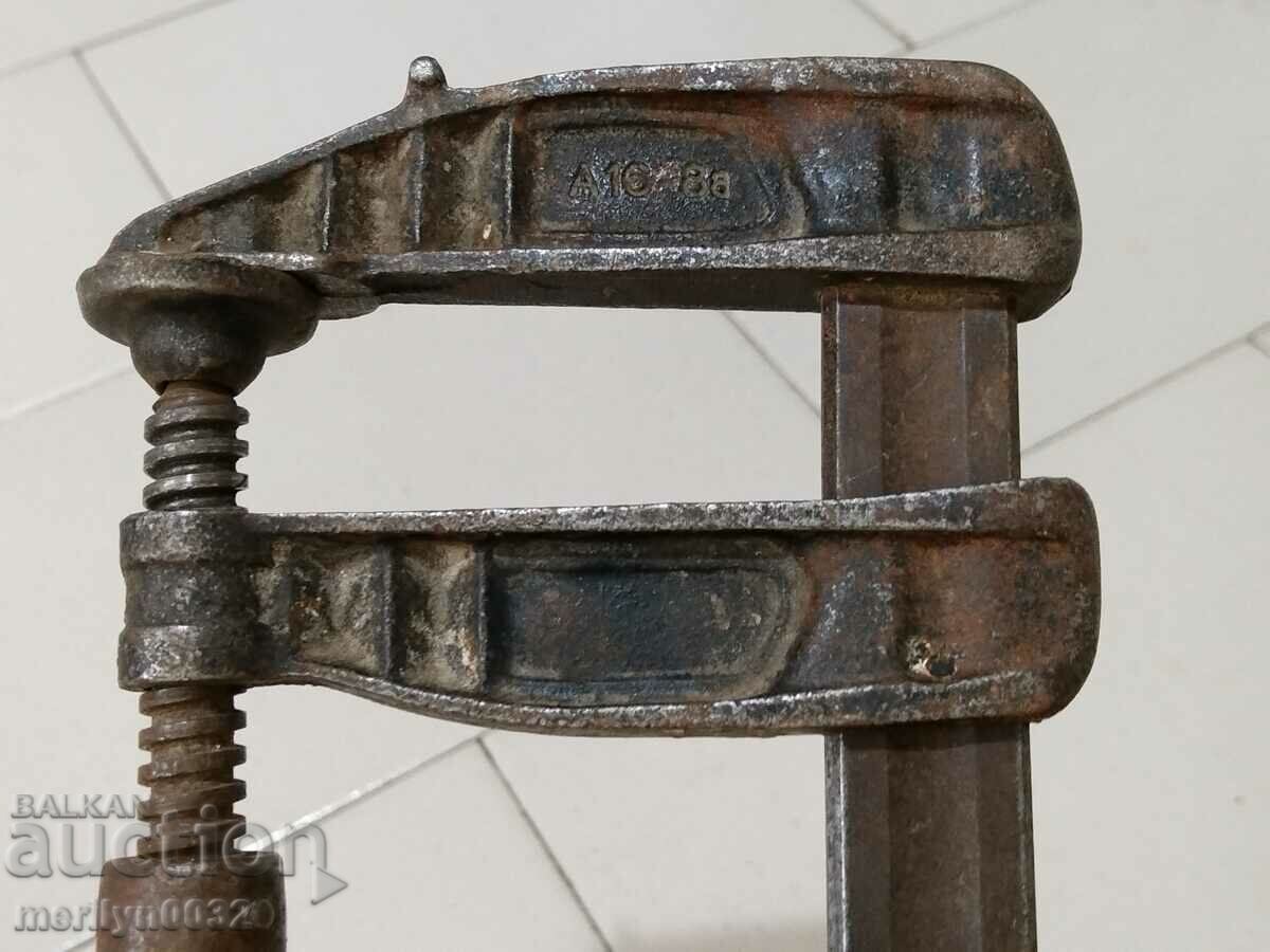 Old carpenter's vice, vise, wooden - 7 Old carpenter's vice, vise, wooden - 7