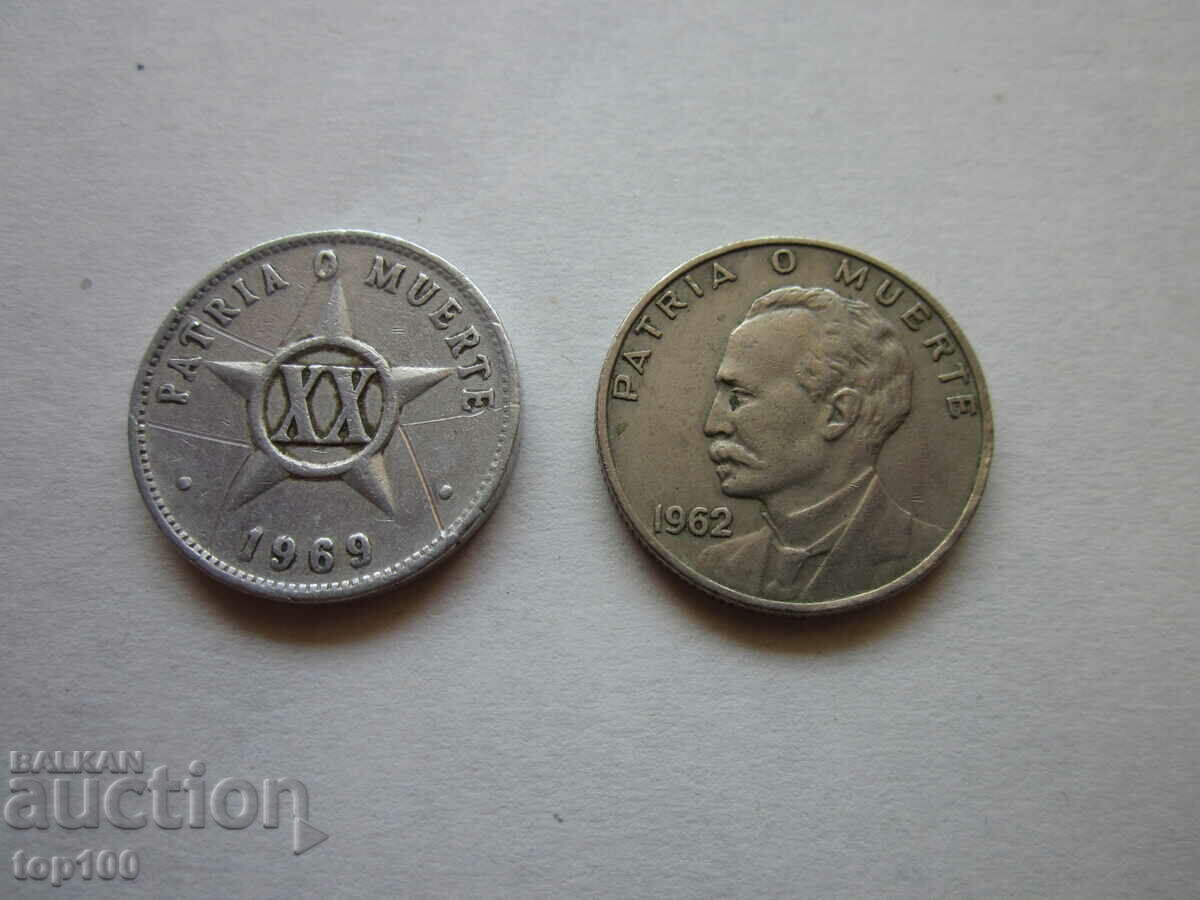 Auction  LOT OF CUBAN COINS 1962 BZC !!!