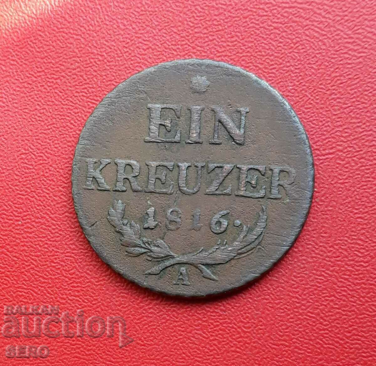 Austro-Ungaria-1 Kreuzer 1816 A-Viena