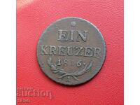 Austro-Ungaria-1 Kreuzer 1816 A-Viena