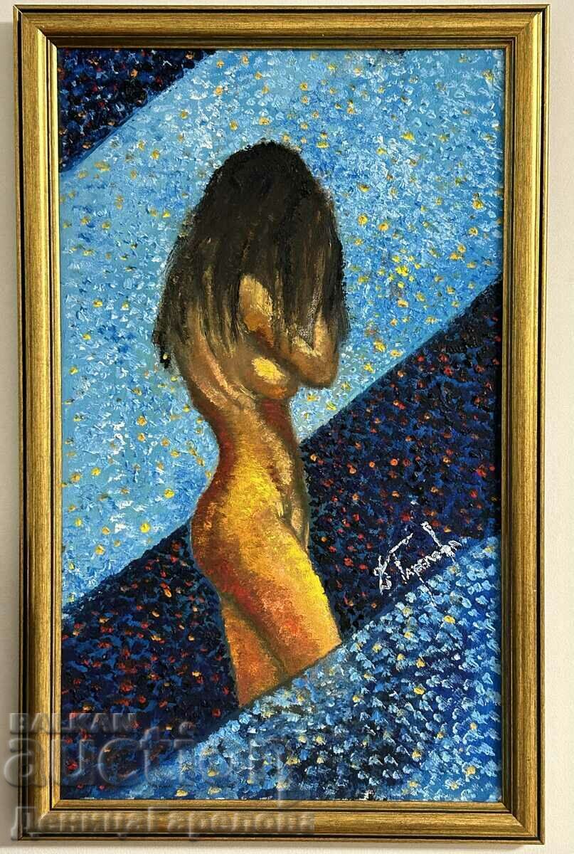 Denitsa Garelova picture frame oil 35/50 "Blue unconsciousness"