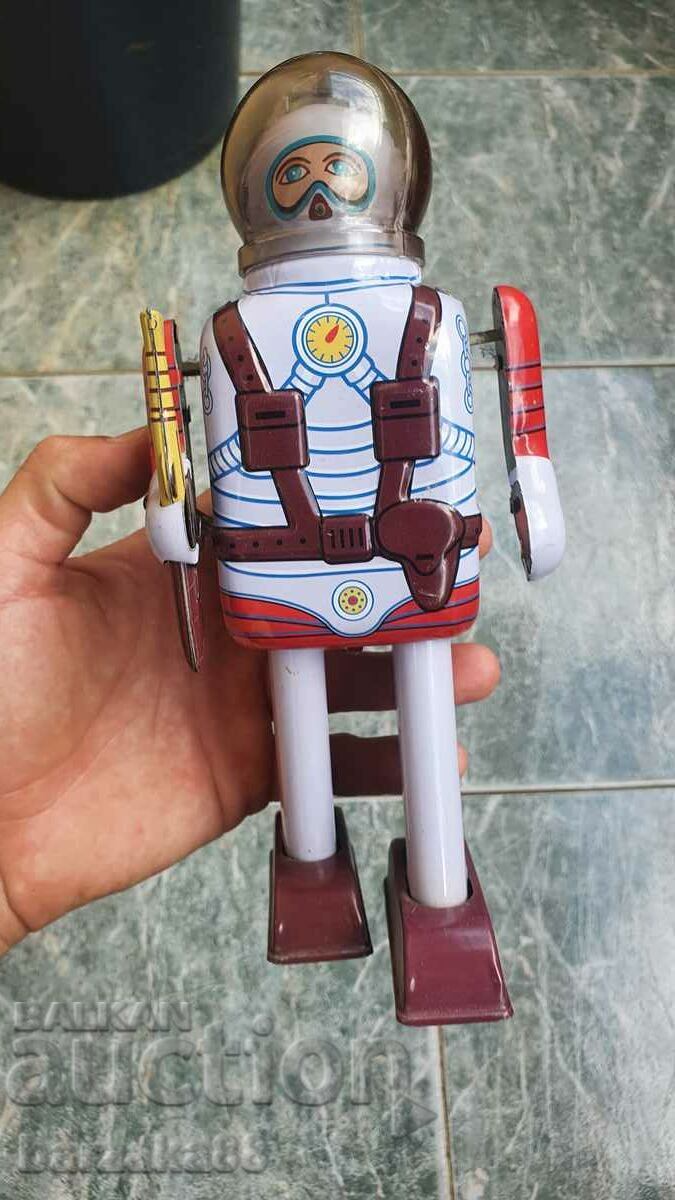 Παλιό τσίγκινο παιχνίδι Robot TR-256 SPACE COMMANDO