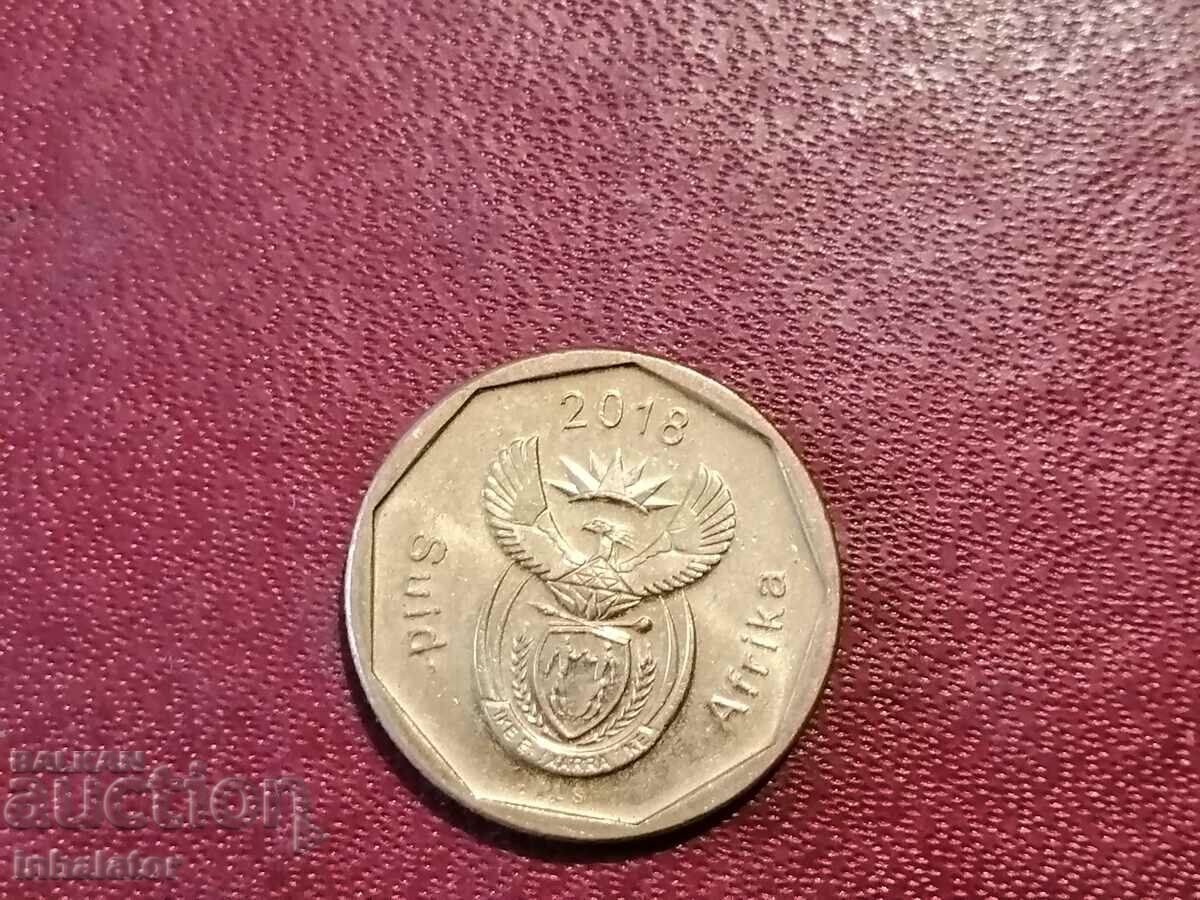 ЮАР 20 цента 2018 год