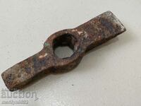 Old Bulgarian carpenter's hammer tool blade forged iron