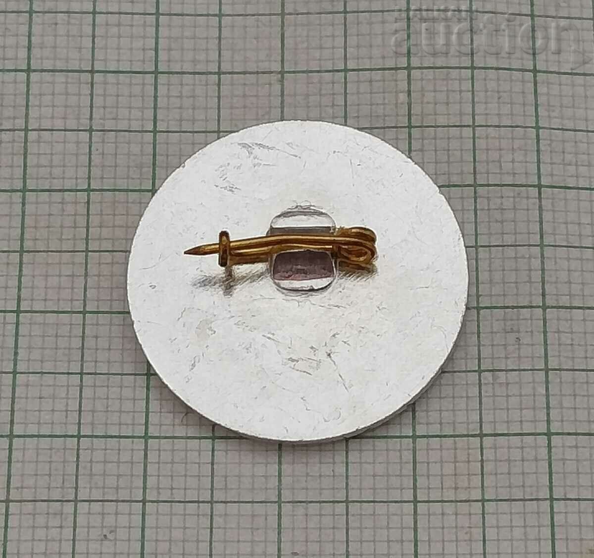 SFS "BEROE" 70 years. BADGE white with price 3.00 BGN | € 1.53