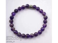 Bracelet with semi-precious natural stones Amethyst