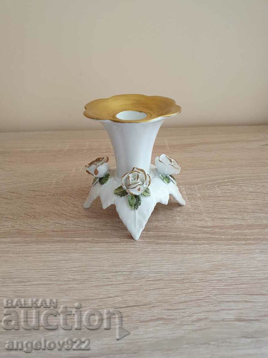 German KAISER porcelain candle holder