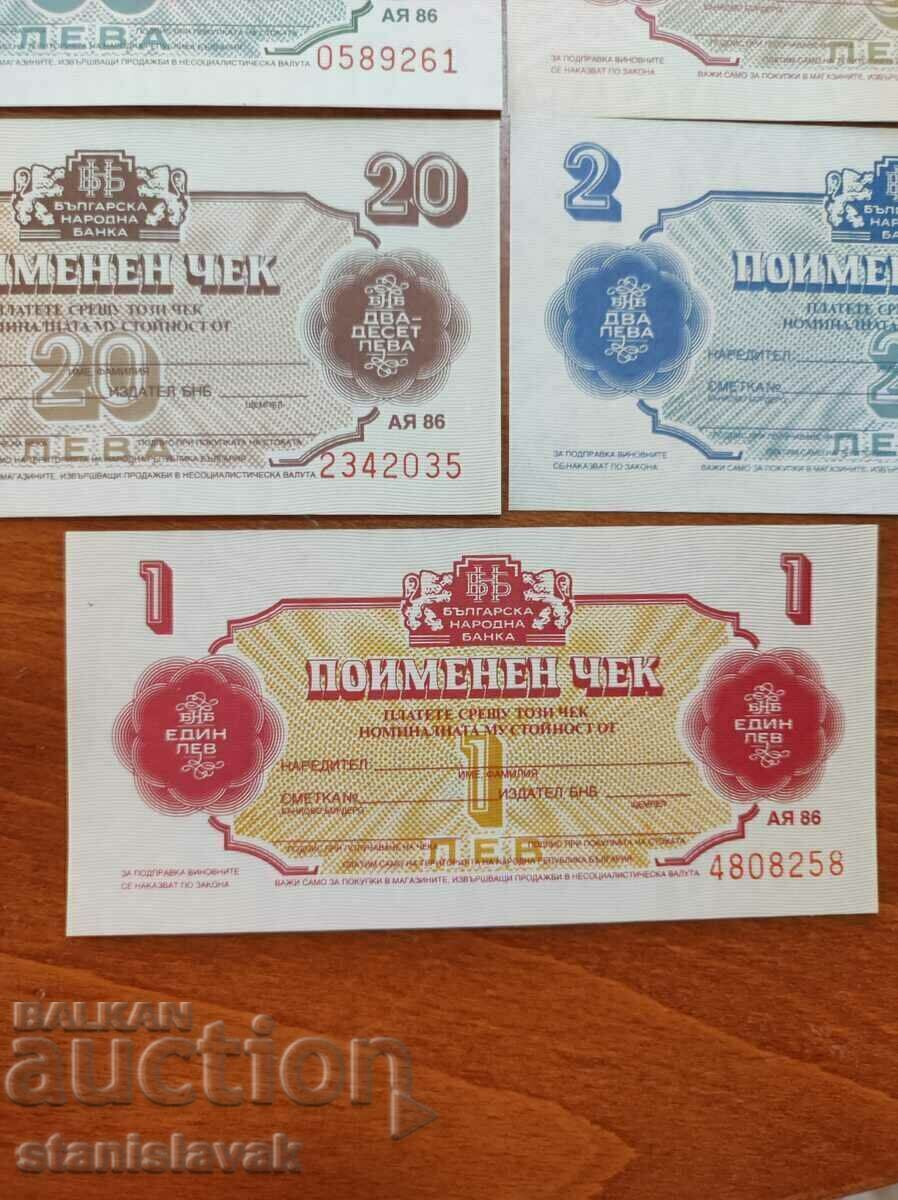 Delivery of UNC Named Check Set Delivery of UNC Named Check Set