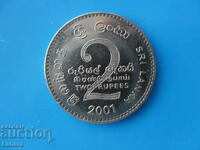 2 рупии 2001 г. Шри Ланка